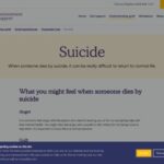 Coping when someone dies by suicide
